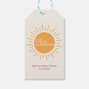 Etiqueta Para Presente Boho Sunshine Gênero Chá de fraldas neutro