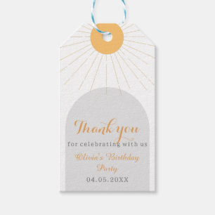 Etiqueta Para Presente Boho Sunshine Obrigado Festa de aniversário