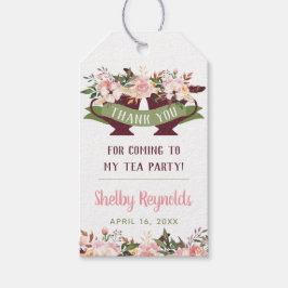 Etiqueta Para Presente Boho Tea Party Obrigado Marca Favorável
