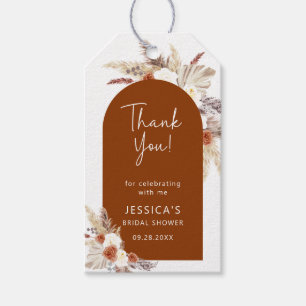 Etiqueta Para Presente Boho Terracotta Festa de Noivado Agradecimento