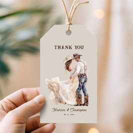 Etiqueta Para Presente Boho Western Ranch Wedding
