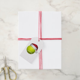 Etiqueta Para Presente Bola de Tênis de Natal
