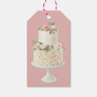 Etiqueta Para Presente Bolo Casamento Rosa