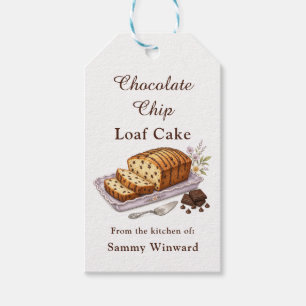 Etiqueta Para Presente Bolo de Pão de Raspas de Chocolate