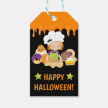 Bolos de Halloween e Menina de Cabelo Vermelho Ass