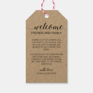 Etiqueta Para Presente Bolsa de Boas-vindas do Casamento Russo