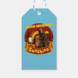 Etiqueta Para Presente Bom Dia Sol Bigfoot Café Humor Arte