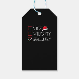 Etiqueta Para Presente Bom Mal Seriamente Natal Estilo Moderno
