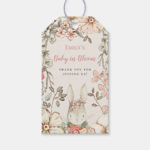 Etiqueta Para Presente Boneco Floral Bonito Bebê em Bloom Favor