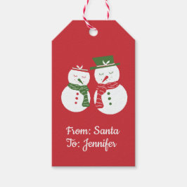 Etiqueta Para Presente Bonecos de neve Mellow - boneco de neve de Natal c