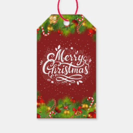 Etiqueta Para Presente Bonita Aquarela Merry Christmas Candy Gift Tags