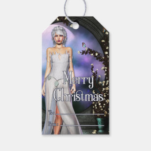 Etiqueta Para Presente Bonita Fantasy Elf Felry Christmas Gift Tag v2