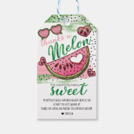 Etiqueta Para Presente Bonita Festa De Melão Personalizada Obrigado