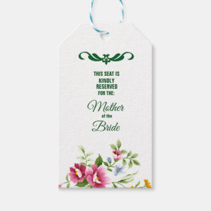 Etiqueta Para Presente Bonitas Flores de primavera Mãe da Noiva