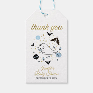 Etiqueta Para Presente Bonito Fantasma Pequeno Chá de fraldas de Hallowee