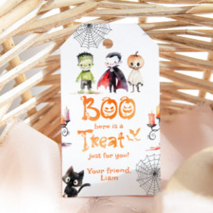Etiqueta Para Presente Boo aqui é um presente para a sua festa de Hallowe