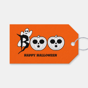 Etiqueta Para Presente Boo! Etiqueta do presente do fantasma do Halloween