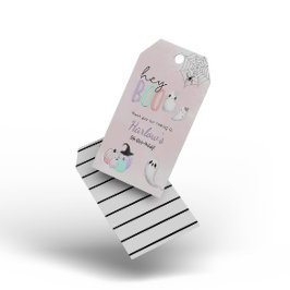 Etiqueta Para Presente Boo Ghost Pastel Halloween Aniversário de Boo