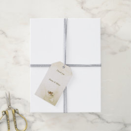 Etiqueta Para Presente borboleta ouro