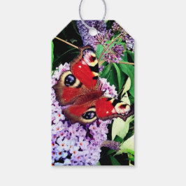 Etiqueta Para Presente Borboleta vermelha