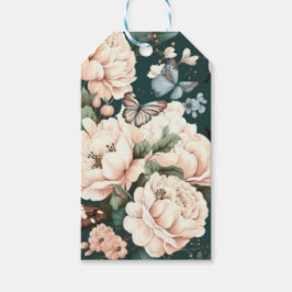 Etiqueta Para Presente Borboletas e flores