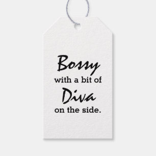 Etiqueta Para Presente Bossy com um pouco de diva