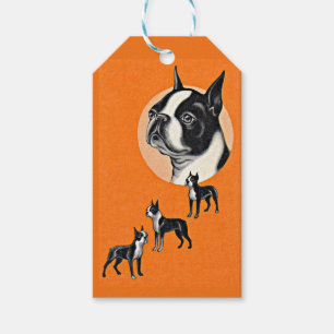 Etiqueta Para Presente Boston terriers