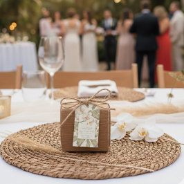 Etiqueta Para Presente Botanical Garden Wedding  Thank You Favor