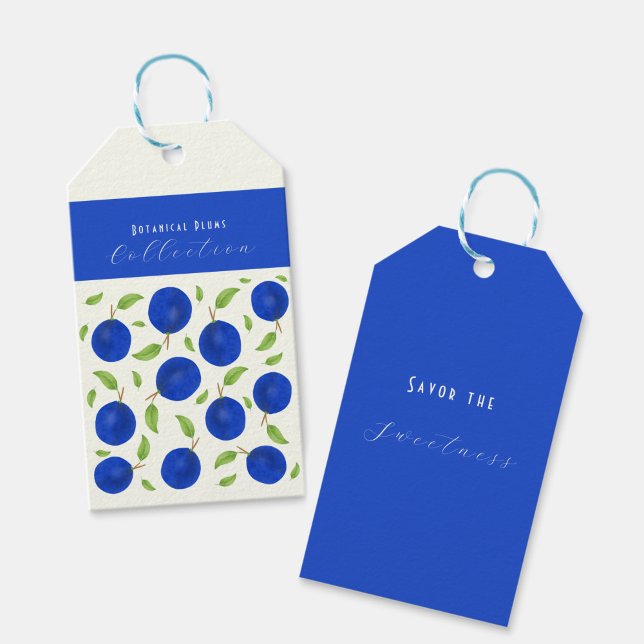 Etiqueta Para Presente Botanical Plums Collection Ivory (Criador carregado)