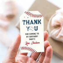 Boys Baseball Birthday Obrigado