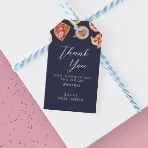 Etiqueta Para Presente Bridal Brunch Ilustrações Obrigado