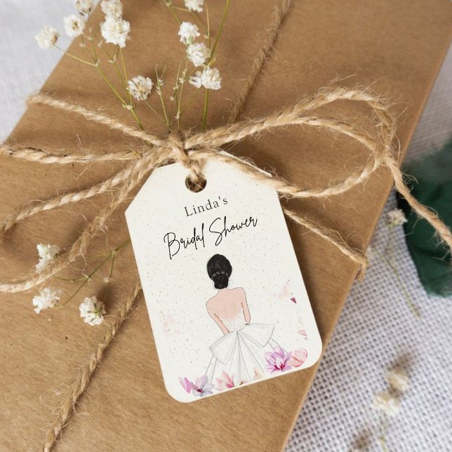 Etiqueta Para Presente Bridal simples.chá (Criador carregado)