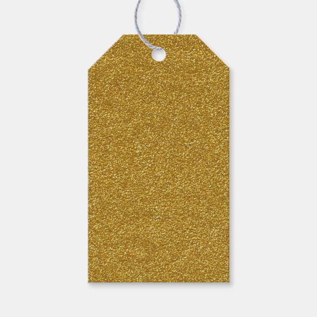 Etiqueta Para Presente Brilho Dourado (Frente)