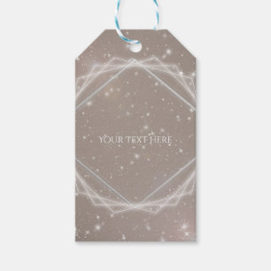 Etiqueta Para Presente Brilho Elegante Moderno Geométrico Festa Glam Chic