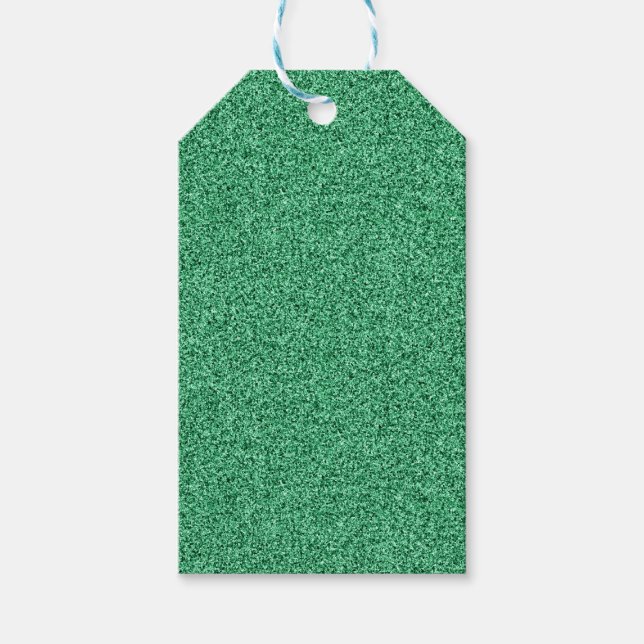 Etiqueta Para Presente Brilho verde (Frente)