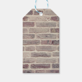 Etiqueta Para Presente Brown Brick Wall