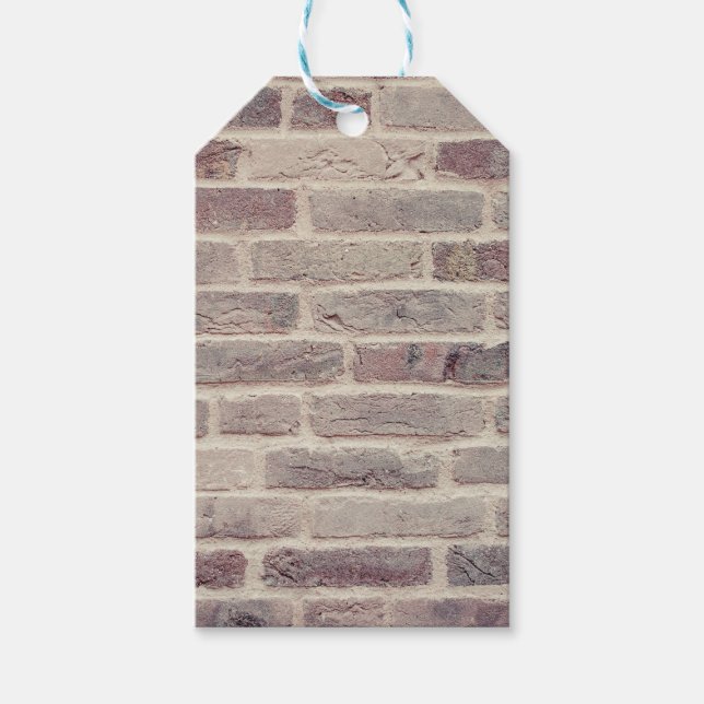 Etiqueta Para Presente Brown Brick Wall (Frente)