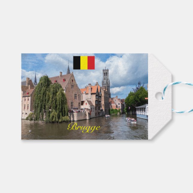 Etiqueta Para Presente Brugge medieval - Foto Pro (Frente (horizontal))
