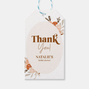 Etiqueta Para Presente Brunch e Bubble, Chá de panela, Floral Bridal Invi