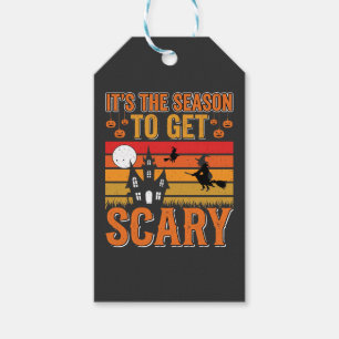 Etiqueta Para Presente Bruxa Assustadora de Halloween Projeto Casa Assomb
