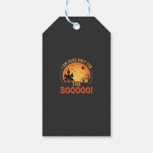 Etiqueta Para Presente Bruxa de Halloween Casa Assombrada Design de Boo_1