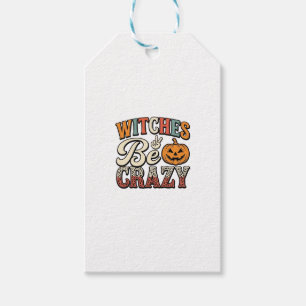 Etiqueta Para Presente Bruxas São Loucas Camisa Vintage de Halloween Desi
