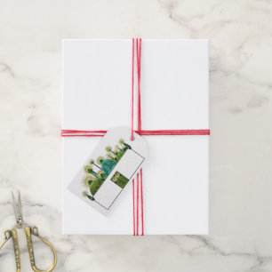 Etiqueta Para Presente Bruxo Vintage de Oz, A Cidade Esmeralda