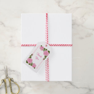 Etiqueta Para Presente Bucos de Canto Rosa Bonito para 18º Aniversário
