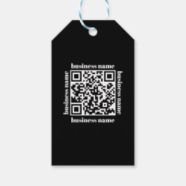 Etiqueta Para Presente budget minimalist QR Code Business Keychain