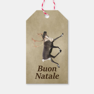 Etiqueta Para Presente Bull desde o Caribe - Buon Natale