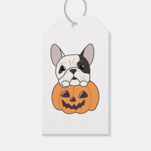 Etiqueta Para Presente Bulldog Em Cachorros De Pumpkin Cute Feliz Present