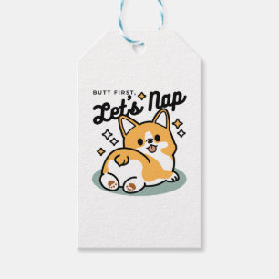Etiqueta Para Presente Bumbum Primeiro, Vamos Nap - Bumbum Corgi Cute