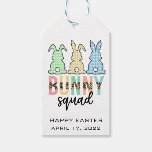 Etiqueta Para Presente Bunny Squad Coelhinho De Caça De Ovo De Páscoa