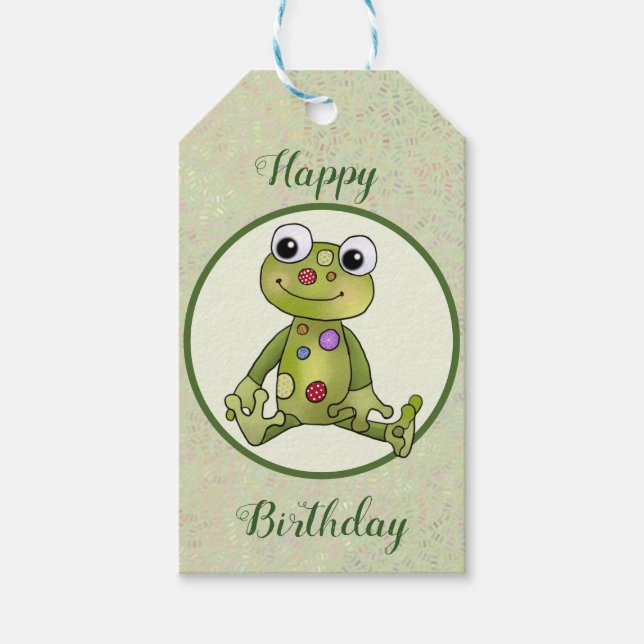 Etiqueta Para Presente Bunter Frosch (Frente)